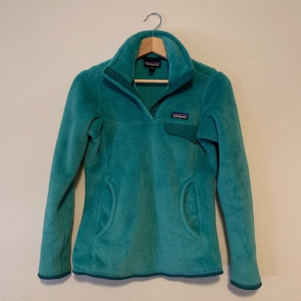 PATAGONIA Teal Re-Tool Snap-T Fleece Pullover XS - Picture 4 of 6